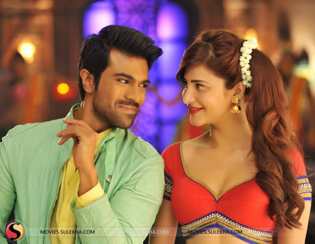 Shruti hassan with Ramcharan sexy look images